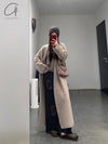 SWAYING 24 Autumn and Winter Cashmere Profile Long Coat SW-SW24AW1T103-TUO Camel